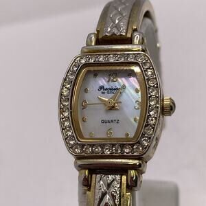 Precision By Gruen Mop Womens Vintage Cuff Bangle Watch New Battery